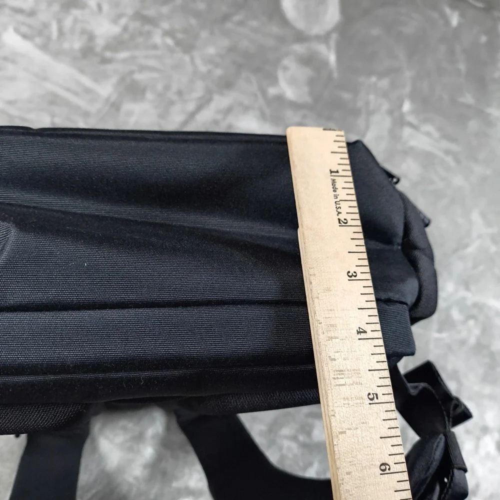 Timbuk2 Division Laptop Backpack‎ OS Black Pac Man Embroidered Padded Travel Bag